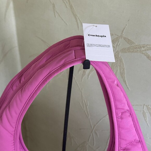 COACH CAOCHTOPIA LOOP TOTE WITH CLOUD QUILTING:NWT BRIGHT MAGENTA - Picture 5 of 12